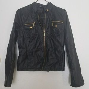 Faux leather jacket by New Look